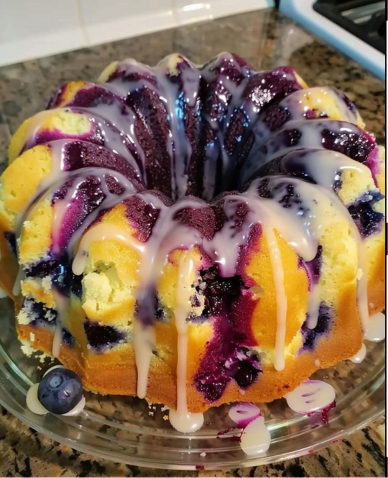 Blueberry Lemonade Pound cake