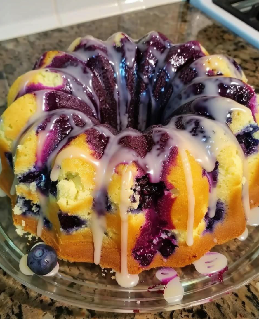 Blueberry Lemonade Pound cake