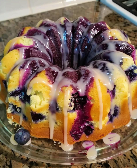 Blueberry Lemonade Pound cake