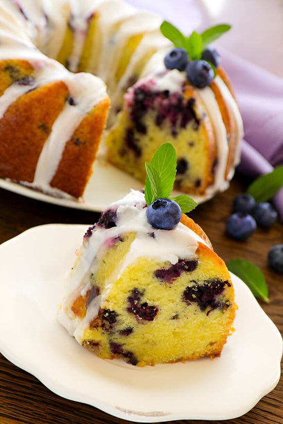 Blueberry Lemonade Pound cake